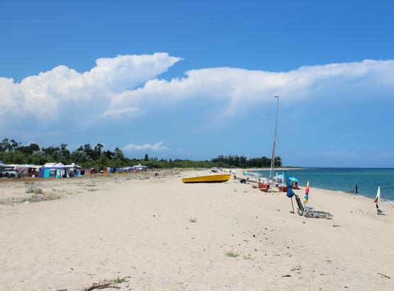 La plage du camping