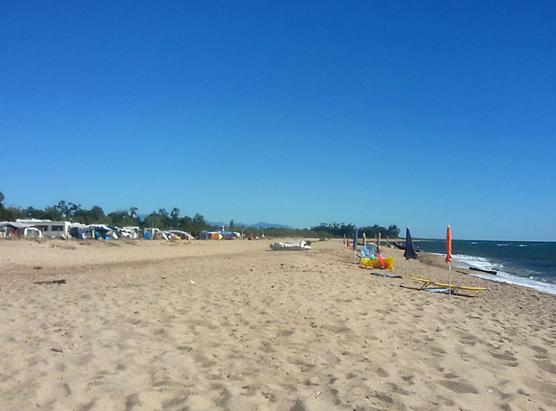 La plage de sable fin